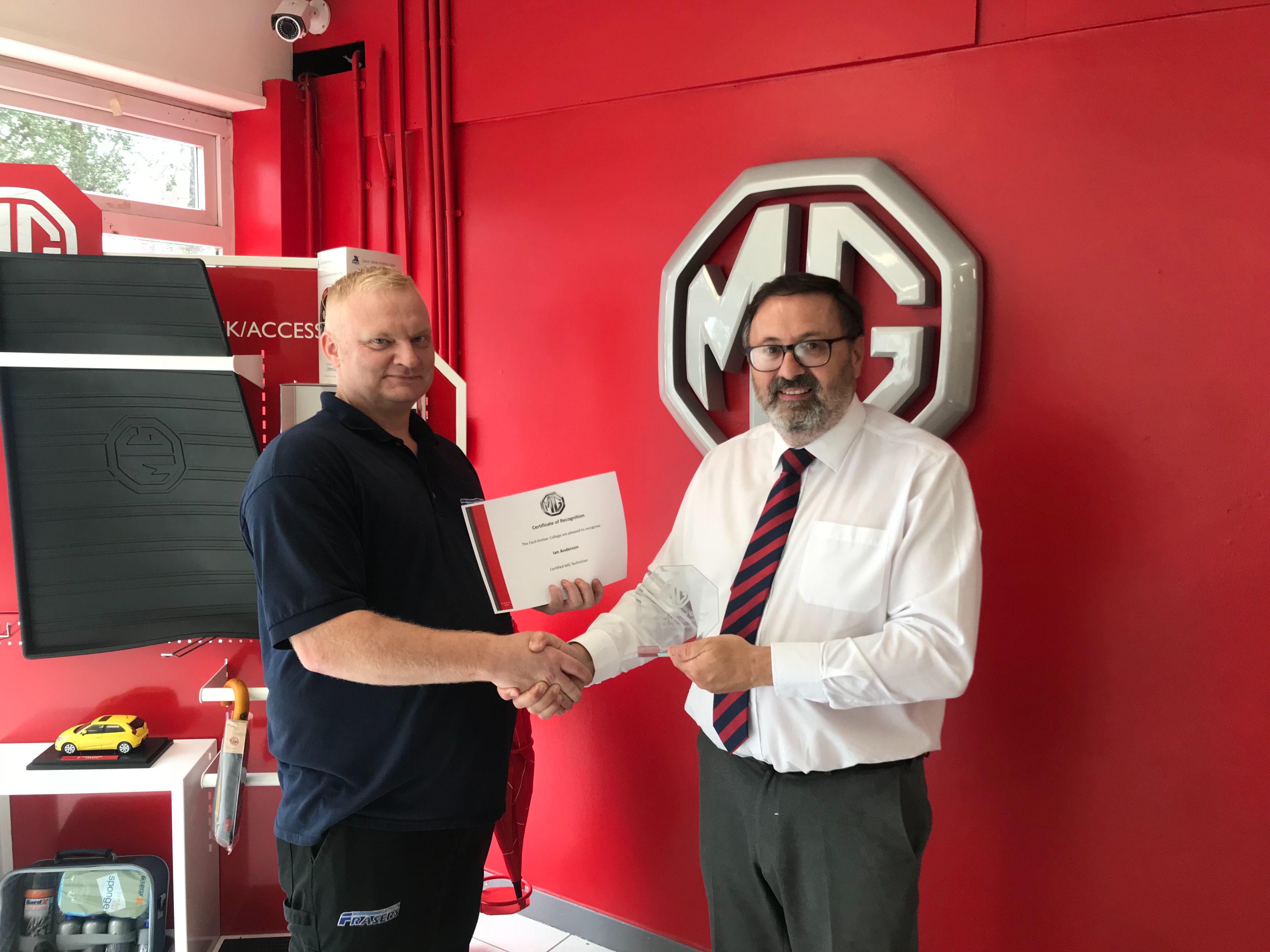 Ian Gets MG Accreditation