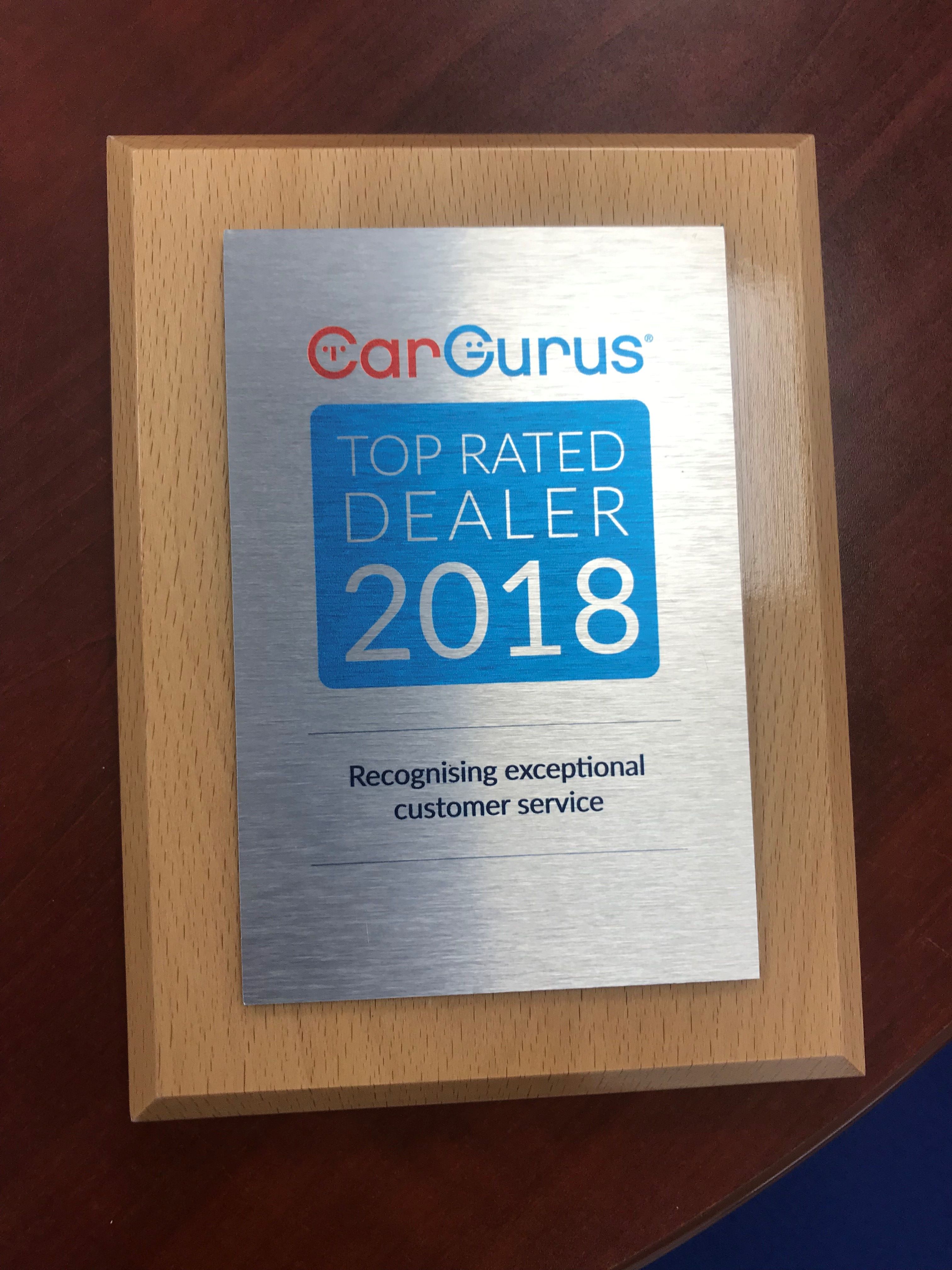 Frasers is a CarGurus 2018 Top Rated Dealer!