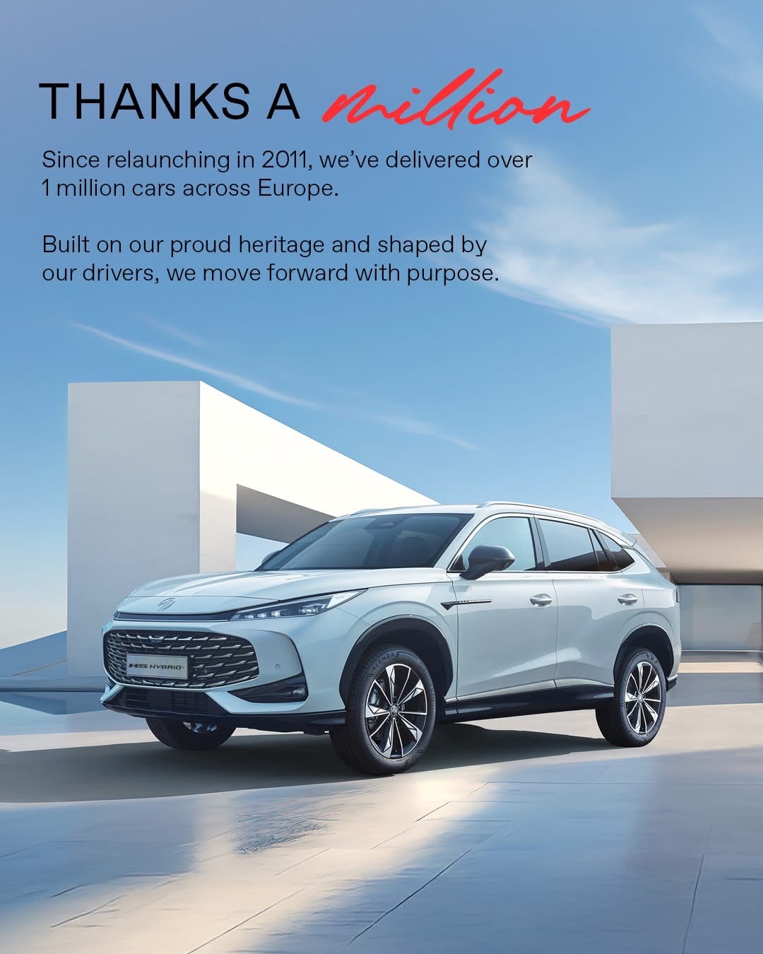 MG Celebrates One Million Deliveries Milestone