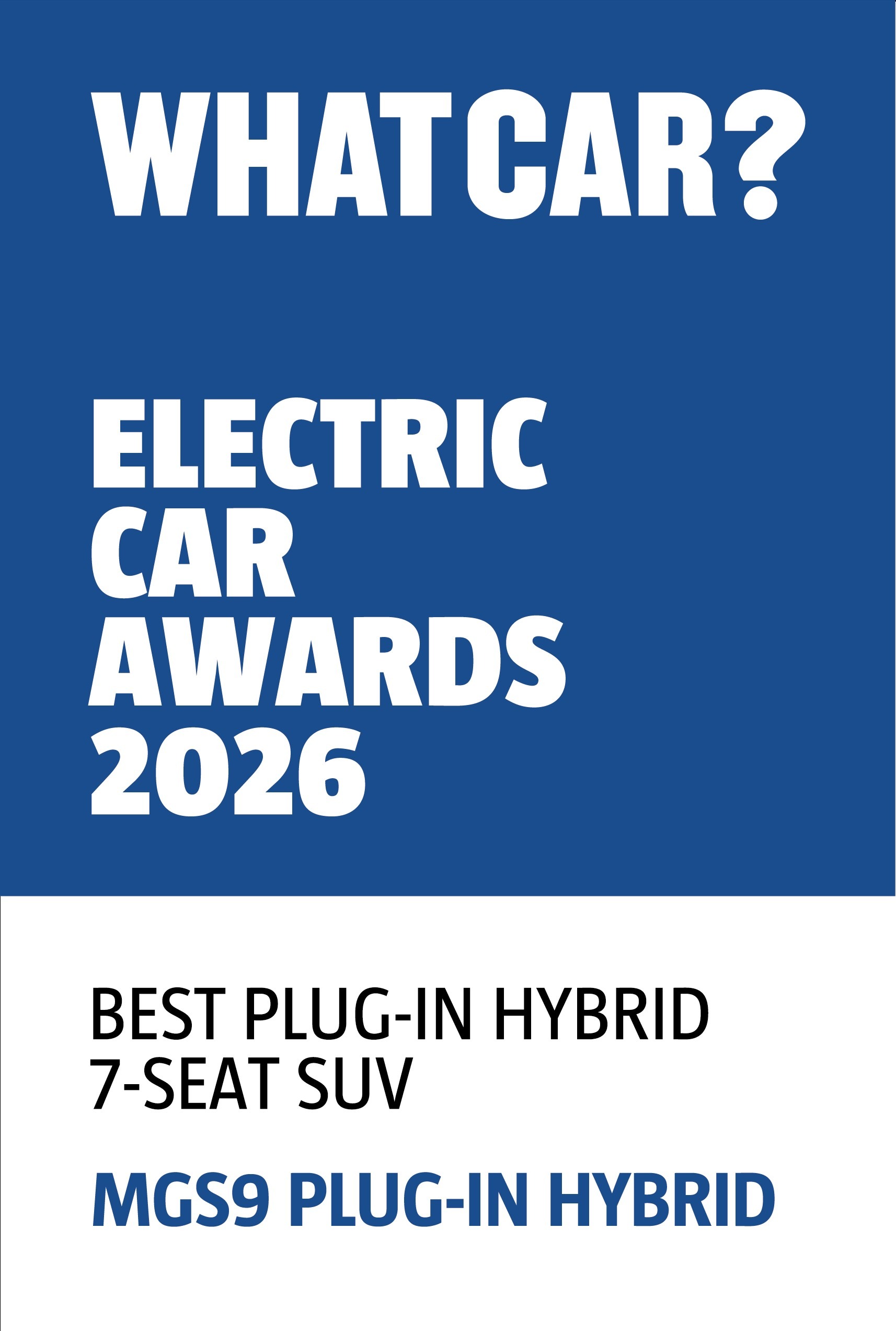 What Car? Award Winner- The MGS9 PHEV